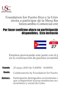 Mesa Redonda Oportunidades de Intercambio Comercial entre Cuba y Puerto Rico